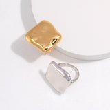 Architectural Cuff Ring - 925 Sterling Silver (Silver Tone / Gold Tone)