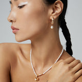 Scarf Pearl Bracelet - 925 Sterling Silver (Silver Tone / Gold Tone)