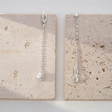 Baroque Pearl Drop Earrings - 925 Silver