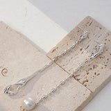 Baroque Pearl Drop Earrings - 925 Silver