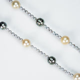 Multicolor Sea Pearl Necklace - 925 Silver