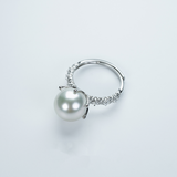 Adjustable Australian South Sea Pearl Ring - 925 Silver