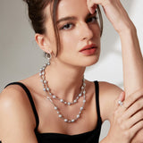 Tahitian Pearl Earrings - 925 Silver