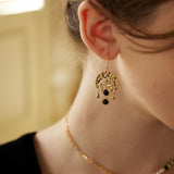 Long Black Onyx Drop Earrings in Sterling Silver for a Confident Look