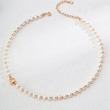 Adjustable Natural Pearl Bracelet in Sterling Silver