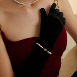 Adjustable Natural Pearl and Agate Bracelet in Sterling Silver