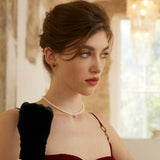 Adjustable Natural Pearl and Agate Bracelet in Sterling Silver