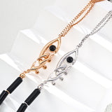 Adjustable Statement Black Onyx Necklace in Sterling Silver for a Bold Look