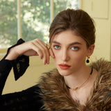 Adjustable Statement Black Onyx Necklace in Sterling Silver for a Bold Look