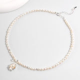 Wave Pearl Jewelry Set - 925 Silver (Silver/Gold-Tone)