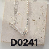 Withered Nest Adjustable Pearl Necklace - Silver Tone / Vintage Gold Tone