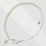 Deconstructed Pearl Set - Raw 925 Silver (10mm Flawless Pearl)