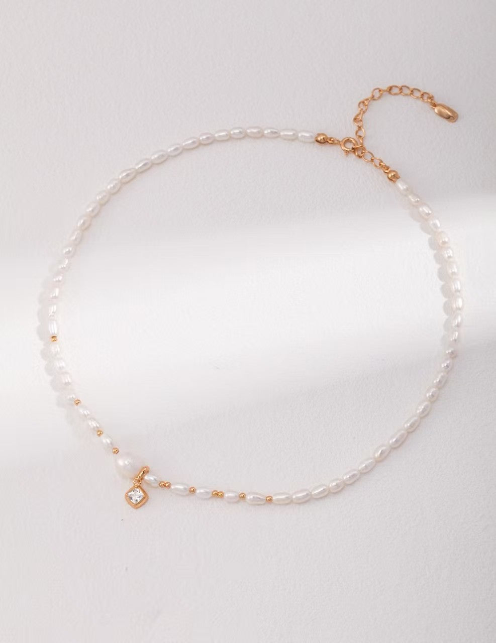 Gold-Tone Shell Pearl Earrings - 925 Silver (54mm)