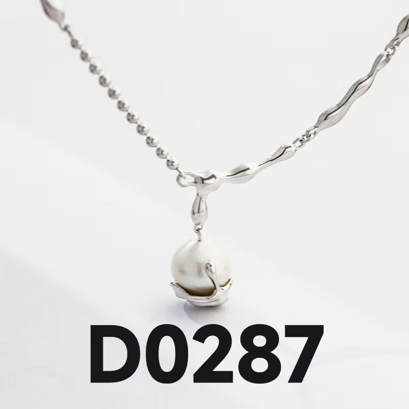 Baroque Pearl Jewelry Set – S925 Silver Necklace, Bracelet & Earrings (Adjustable)