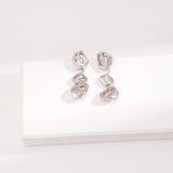 Double-Side Pearl Pendant Set - 925 Silver (Silver/Gold Tone)