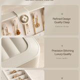 The Aura Box Velvet-Lined Jewelry Case with Secure Lock