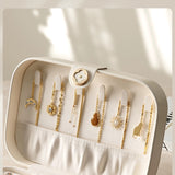 The Aura Box Velvet-Lined Jewelry Case with Secure Lock